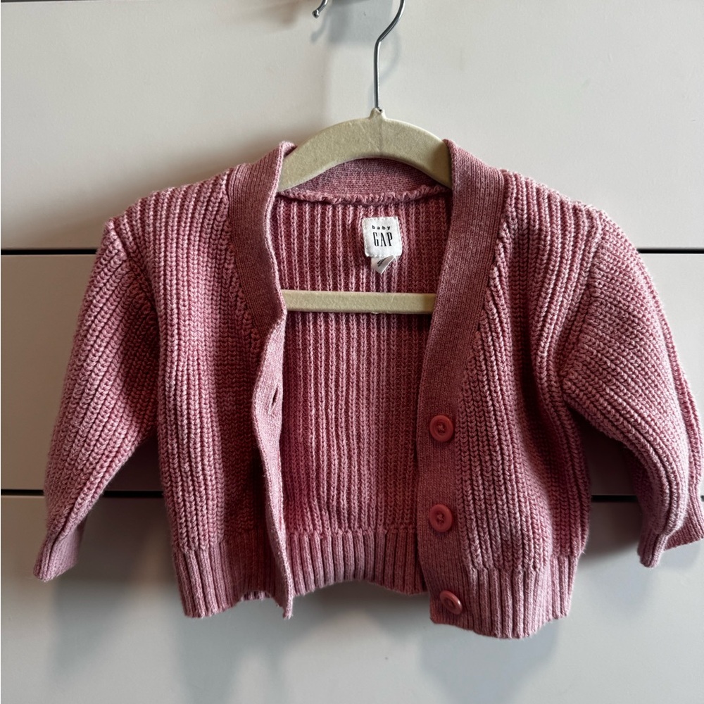 GAP Pink Knit Cardigan for Baby